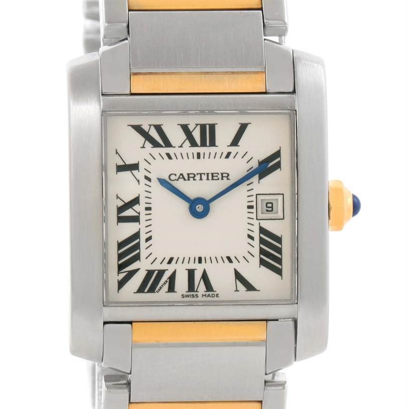 Cartier Tank Francaise Midsize Steel 18k Gold Ladies Watch W51012Q4 ...