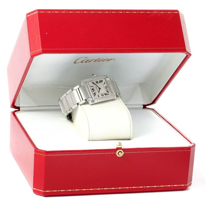 Cartier Tank Francaise Midsize NonDate Stainless Steel Watch WSTA0005 ...