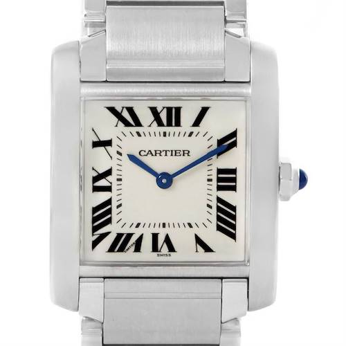 Photo of Cartier Tank Francaise Midsize NonDate Stainless Steel Watch WSTA0005