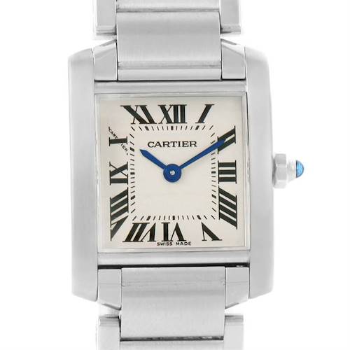 Photo of Cartier Tank Francaise Small Ladies Stainless Steel Watch W51008Q3