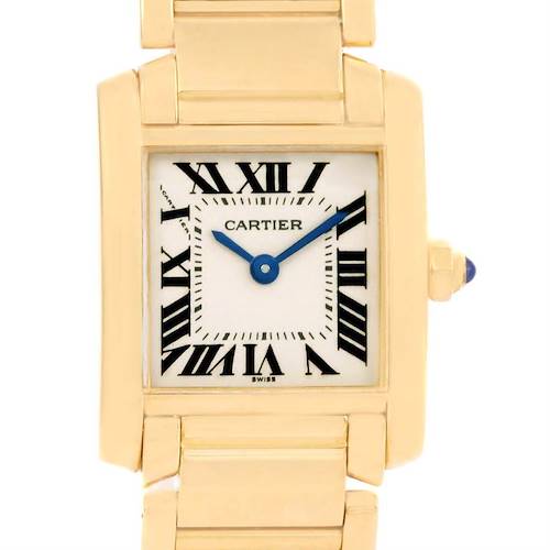 Photo of Cartier Tank Francaise Small 18k Yellow Gold Ladies Watch W50002N2