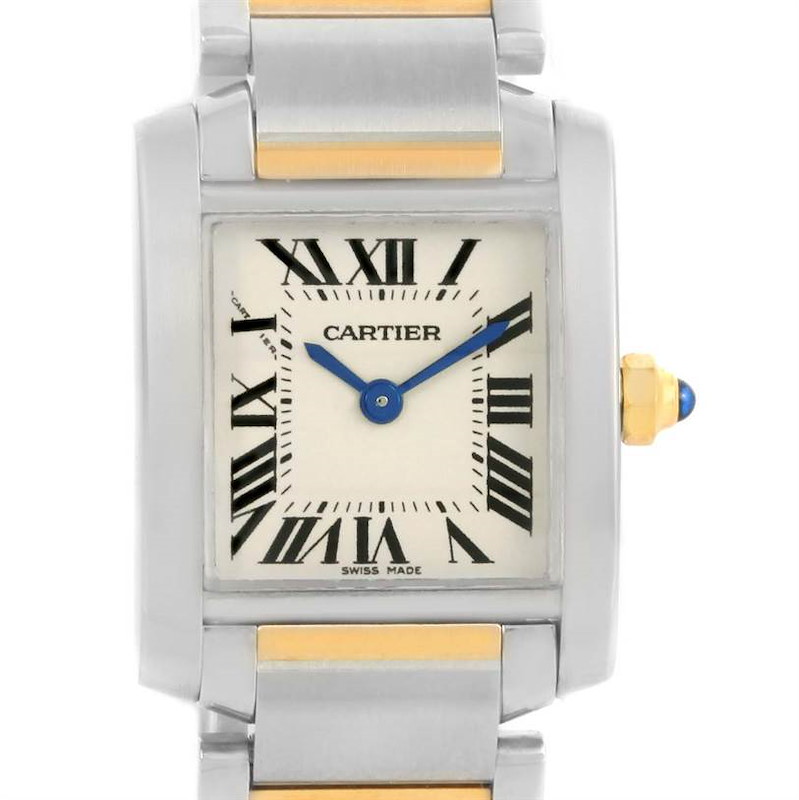 Cartier Tank Francaise Steel Yellow Gold Watch W51007Q4 Box Papers SwissWatchExpo