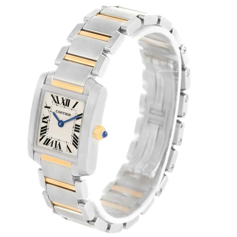 Cartier Tank Francaise Steel Yellow Gold Watch W51007Q4 Box Papers SwissWatchExpo