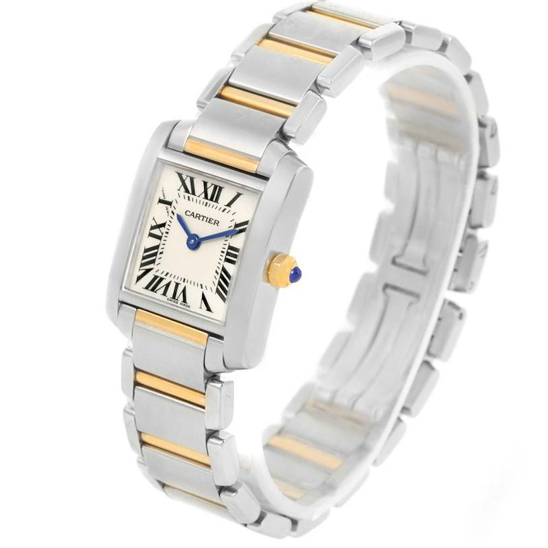 Cartier Tank Francaise Small Steel Yellow Gold Quartz Watch W51007Q4 SwissWatchExpo