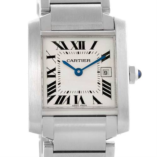 Photo of Cartier Tank Francaise Midsize Stainless Steel Ladies Watch W51011Q3