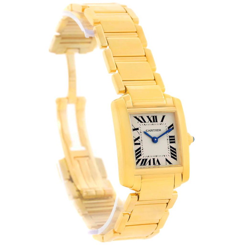 Cartier Tank Francaise Small 18k Yellow Gold Ladies Watch W50002N2 SwissWatchExpo