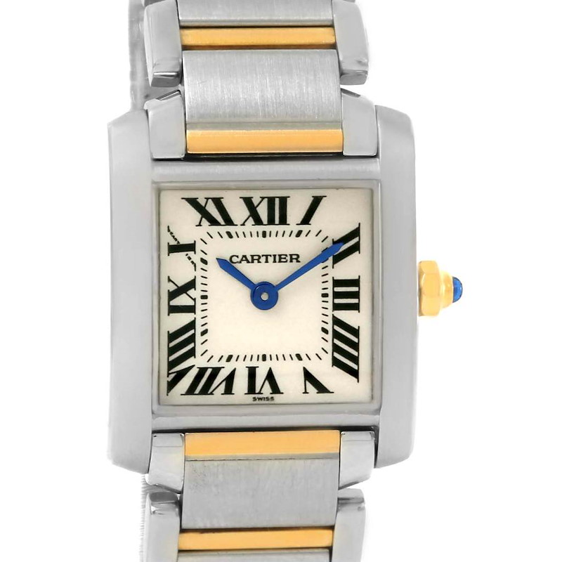 Cartier Tank Francaise Small Steel Yellow Gold Quartz Watch W51007Q4 SwissWatchExpo