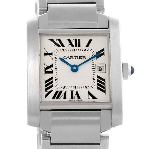 Photo of Cartier Tank Francaise Midsize Steel Ladies Watch W51011Q3