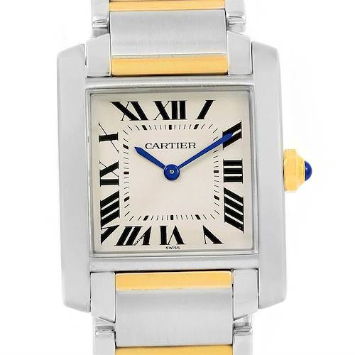 Photo of Cartier Tank Francaise Midsize Steel Yellow Gold Womens Watch W2TA0003