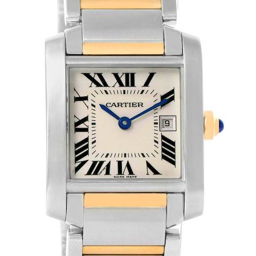 Photo of Cartier Tank Francaise Midsize Steel Yellow Gold Watch W51012Q4