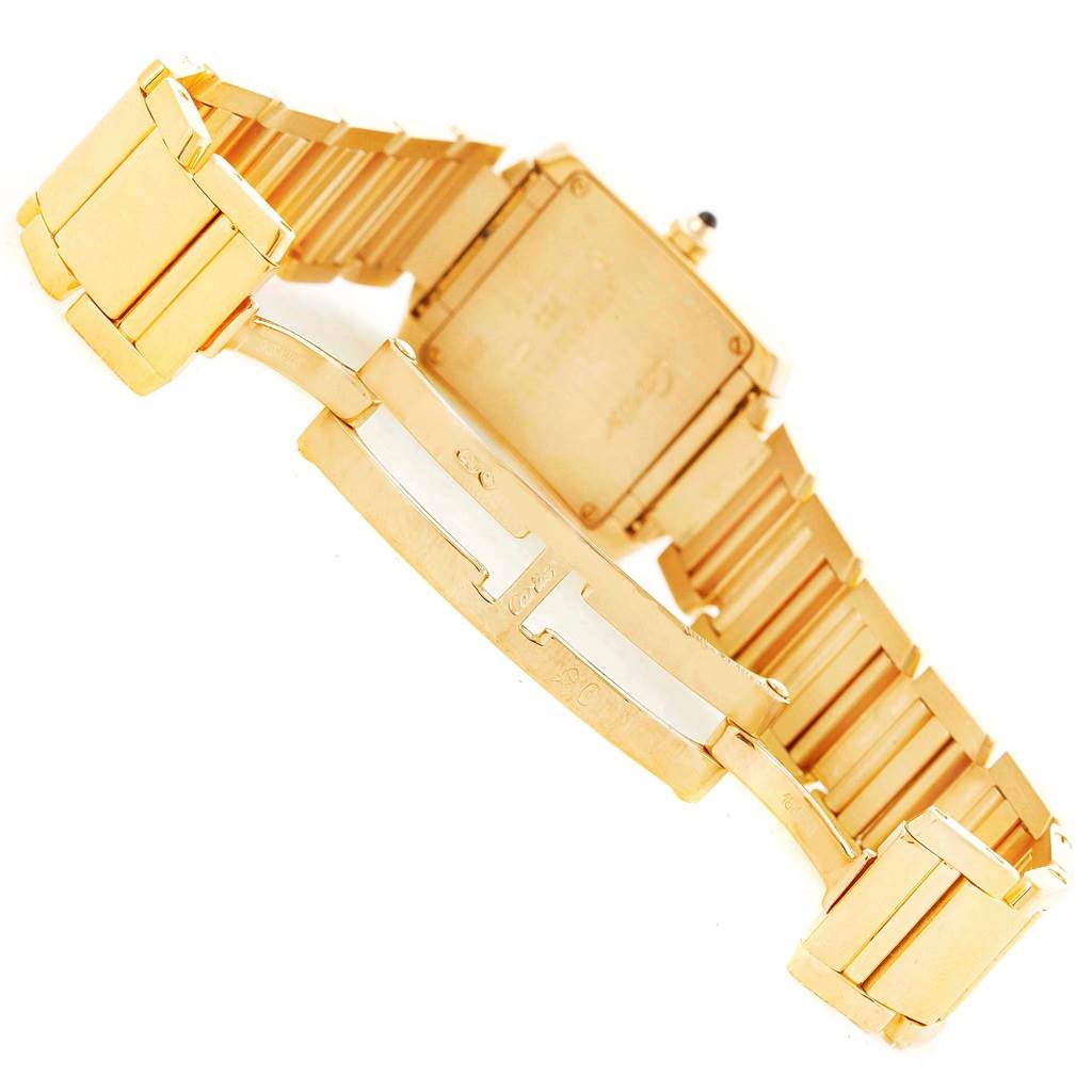 Cartier Tank Francaise Yellow Gold Quartz Ladies Watch W50002N2 ...