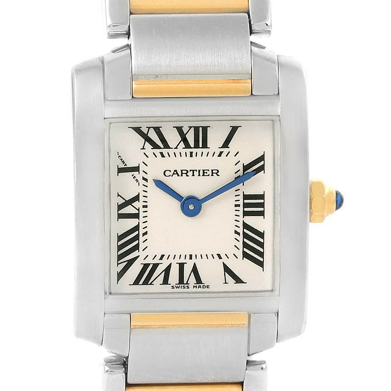 Cartier Tank Francaise Steel Yellow Gold Ladies Watch W51007Q4 SwissWatchExpo