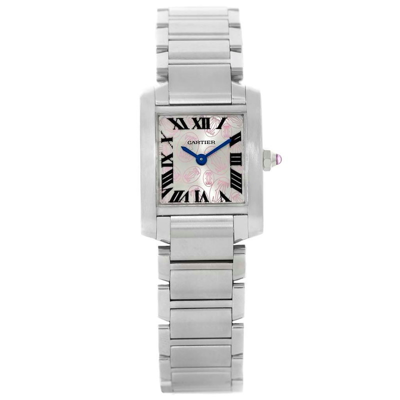 Cartier Tank Francaise Ladies Steel Limited Edition Watch W51031Q3 Box SwissWatchExpo