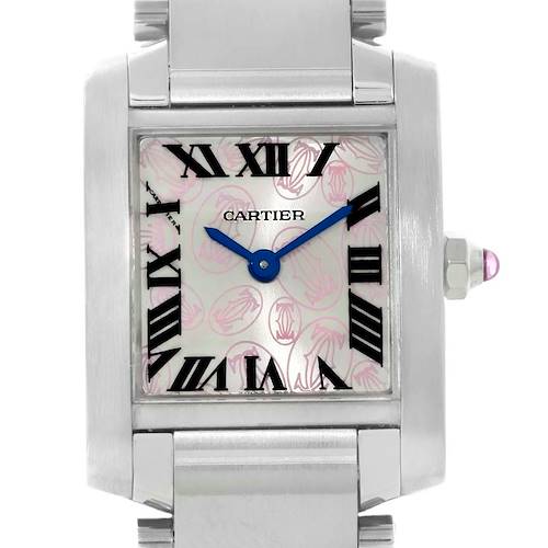 Photo of Cartier Tank Francaise Ladies Steel Limited Edition Watch W51031Q3 Box