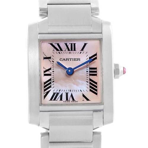 Photo of Cartier Tank Francaise Mother of Pearl Ladies Watch W51028Q3