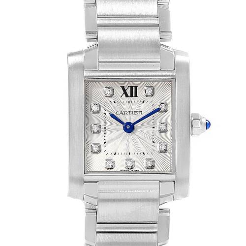Photo of Cartier Tank Francaise Steel Diamond Small Ladies Watch WE110006