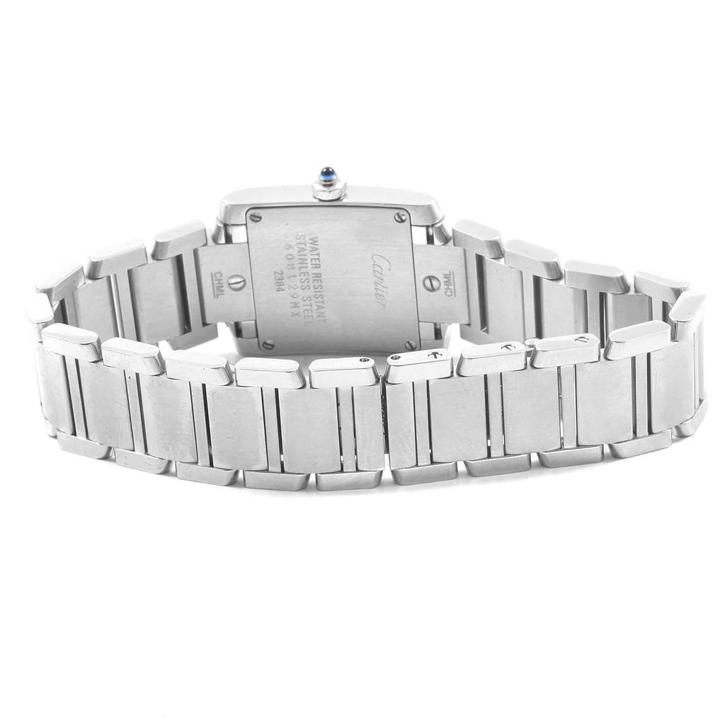 Cartier Tank Francaise Small Steel Ladies Watch W51008Q3 Box Papers ...