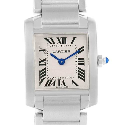 Photo of Cartier Tank Francaise Steel Small Ladies Watch W51008Q3 Box