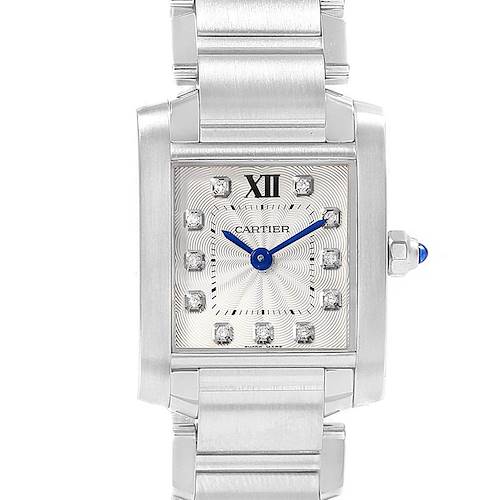 Photo of Cartier Tank Francaise Steel Diamond Small Ladies Watch WE110006