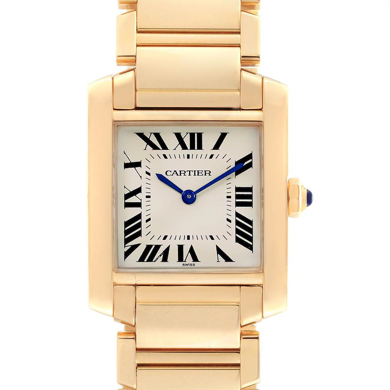 Cartier Tank Francaise Midsize 18K Yellow Gold Ladies Watch W50003N2 SwissWatchExpo