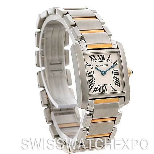 Cartier Tank Francaise Small Ss & 18k y Gold W51007q4 SwissWatchExpo