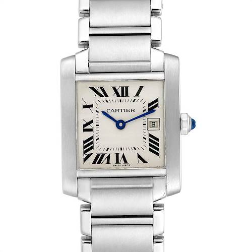 Photo of Cartier Tank Francaise Midsize Steel Ladies Watch W51011Q3 Box Papers