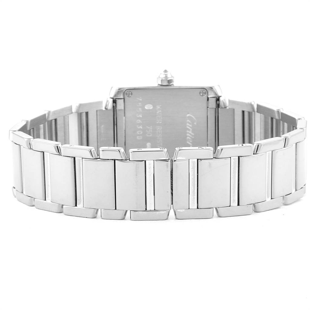 Cartier Tank Francaise 18K White Gold Diamond Ladies Watch WE1002S3 ...