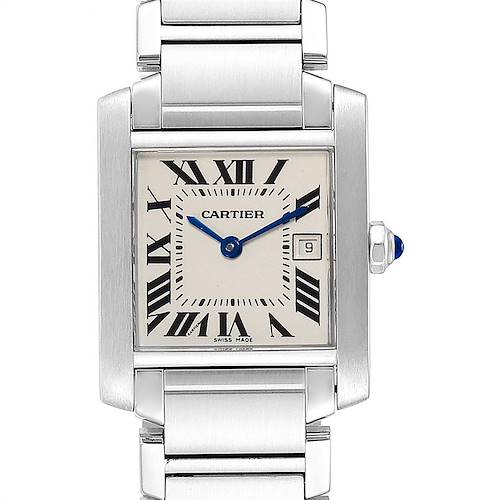 Photo of Cartier Tank Francaise Midsize 25mm Steel Ladies Watch W51011Q3