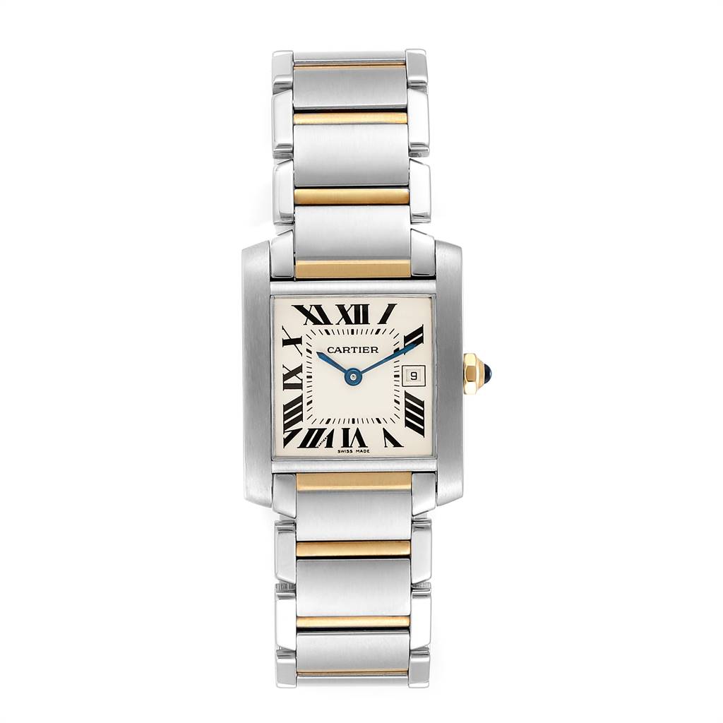 cartier tank francaise two tone watch