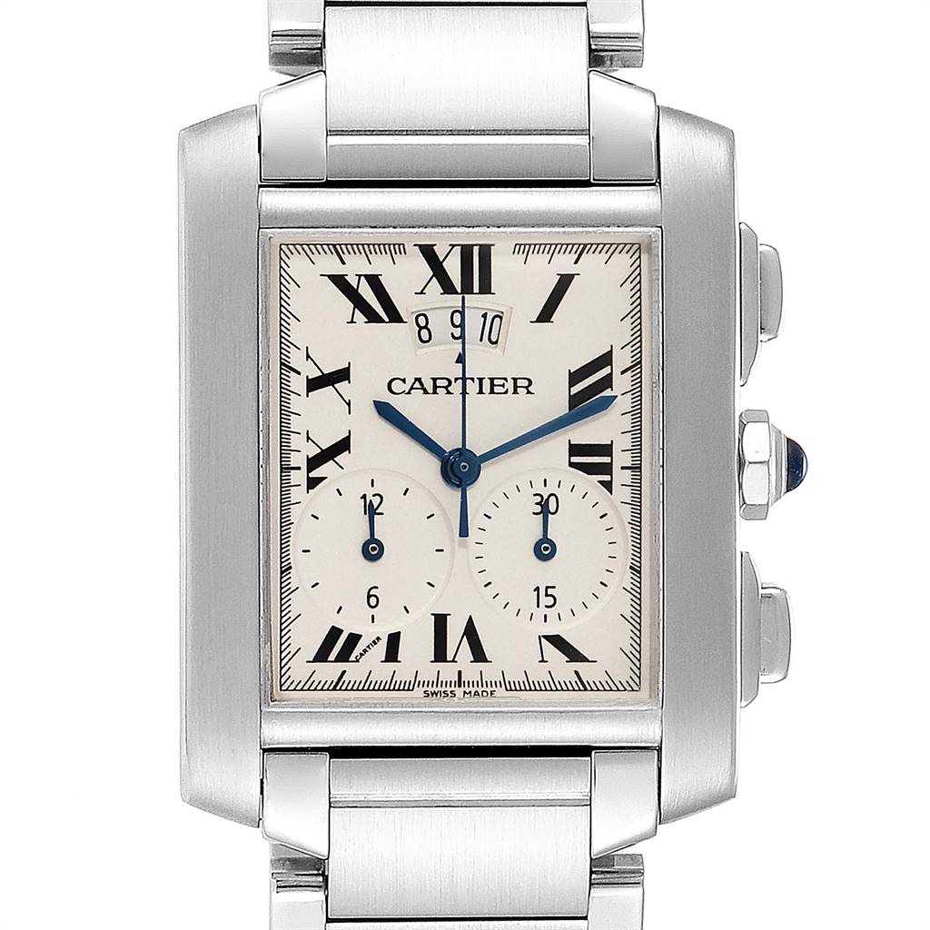 Cartier Tank Francaise Chrongraph Steel 