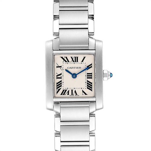 Photo of Cartier Tank Francaise Silver Dial Roman Numerals Ladies Watch W51008Q3