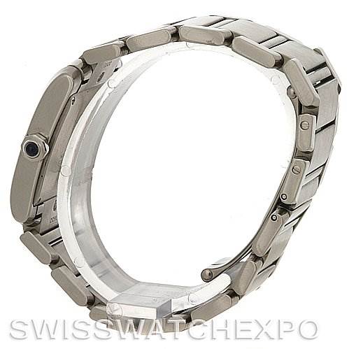 This image shows a side view of the Cartier Tank Francaise W51011Q3 Women's Stainless Steel Silver Dial W51011Q3 Women's Stainless Steel Silver Dial model, highlighting the watch's bracelet and side profile.