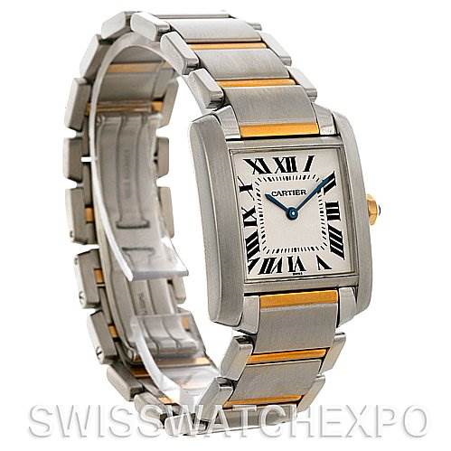 Cartier Tank Francaise Midsize Steel and 18k Yellow Gold SwissWatchExpo
