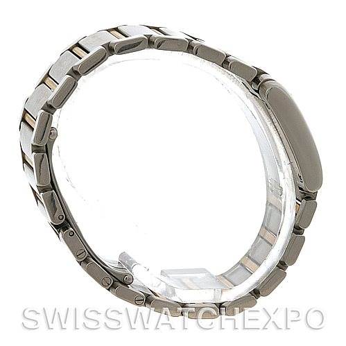 The image shows the side and back view of a Rolex Yacht-Master W51007Q4 Men's Stainless Steel Silver Dial W51007Q4 Men's Stainless Steel Silver Dial watch, highlighting the bracelet and the case back.