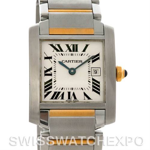 Photo of Cartier Tank Francaise Midsize Steel 18k Yellow Gold W51012Q4 Watch