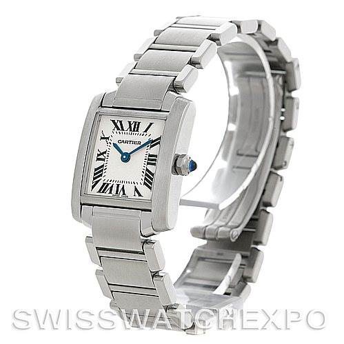 Cartier Tank Francaise Ladies Steel Watch W51008Q3 SwissWatchExpo