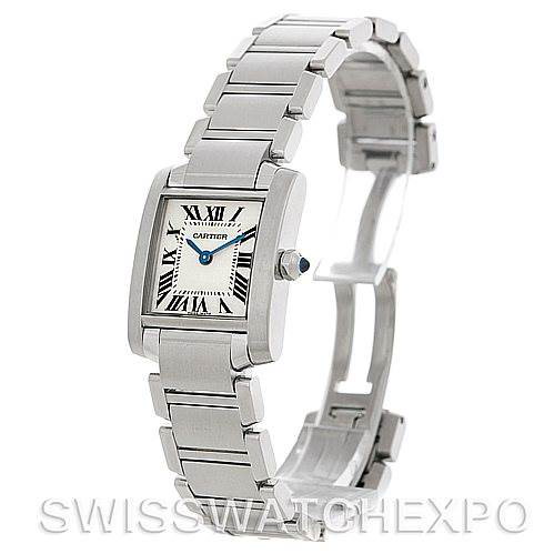 Cartier Tank Francaise Ladies Steel Watch W51008Q3 SwissWatchExpo
