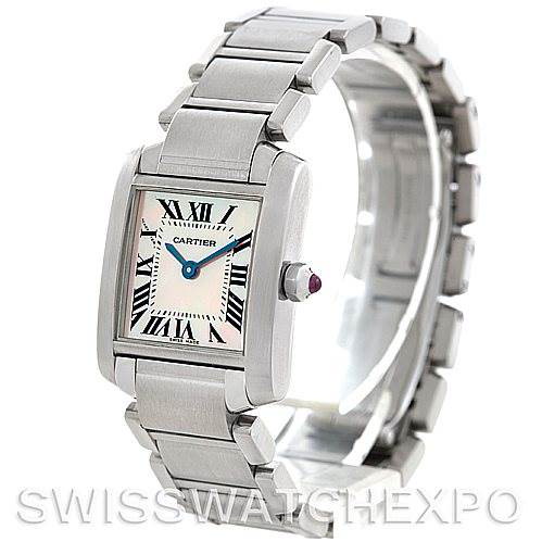 Cartier Tank Francaise Ladies Mother of Pearl Watch W51028Q3 SwissWatchExpo