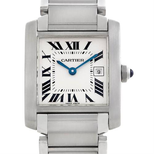 Photo of Cartier Tank Francaise Midsize Stainless Steel Watch W51011Q3