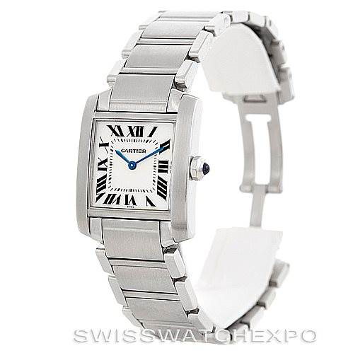 Cartier Tank Francaise Midsize Stainless Steel Watch WSTA0005 SwissWatchExpo