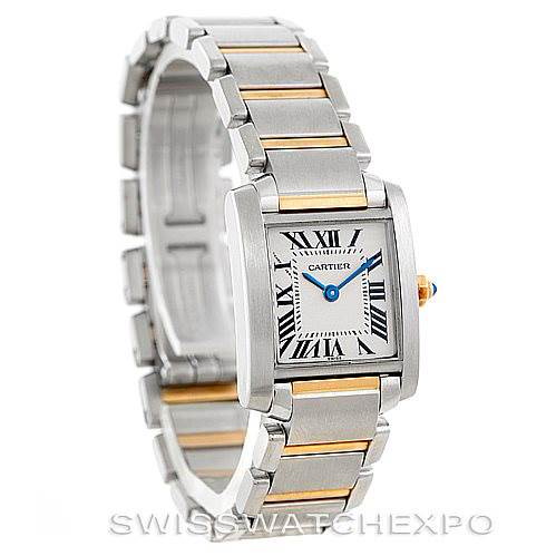 Cartier Tank Francaise Small Steel 18k Gold Watch W51007Q4 SwissWatchExpo
