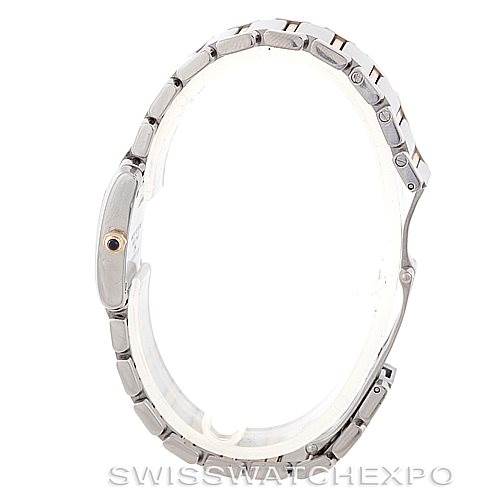 The image shows a side view of the Cartier Tank Francaise W51007Q4 Women's Steel and Gold (two tone) Silver Dial W51007Q4 Women's Steel and Gold (two tone) Silver Dial watch, displaying the bracelet and case profile.