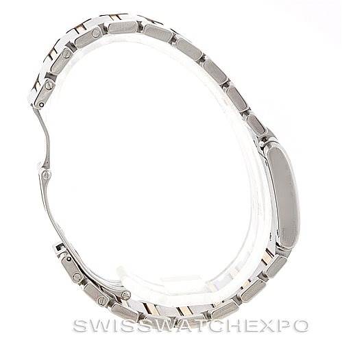 This image shows the side view of a Tank Francaise watch bracelet by Cartier.