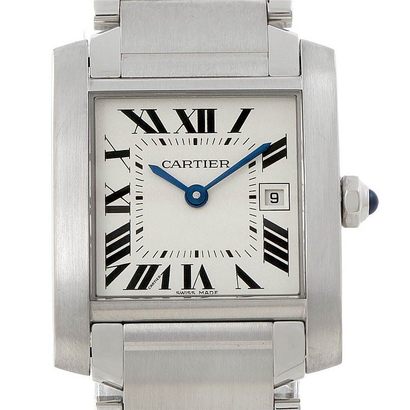 Cartier Tank Francaise Midsize Stainless Steel Watch W51011Q3 ...