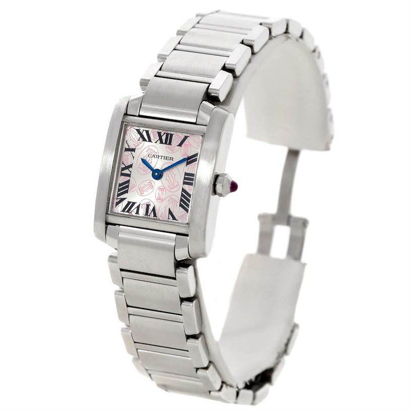 Cartier Tank Francaise Ladies Steel Limited Edition Watch W51031Q3 SwissWatchExpo