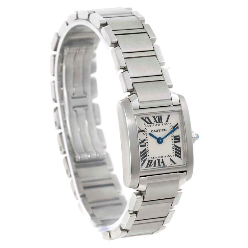 Cartier Tank Francaise Small Stainless Steel Watch W51008Q3 Unworn SwissWatchExpo