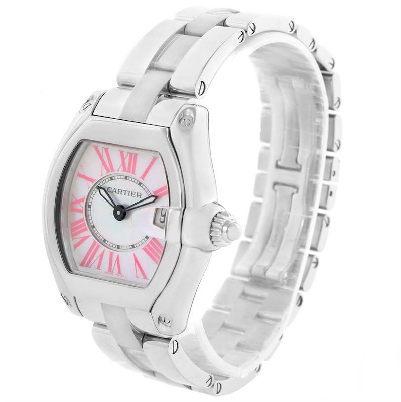 Cartier Roadster Small Mother of Pearl Dial Watch W6206006 SwissWatchExpo