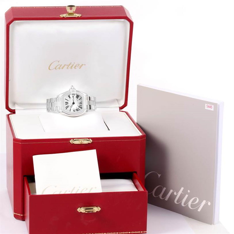 Cartier Roadster Silver Dial Ladies Watch W62016V3 Box Papers ...