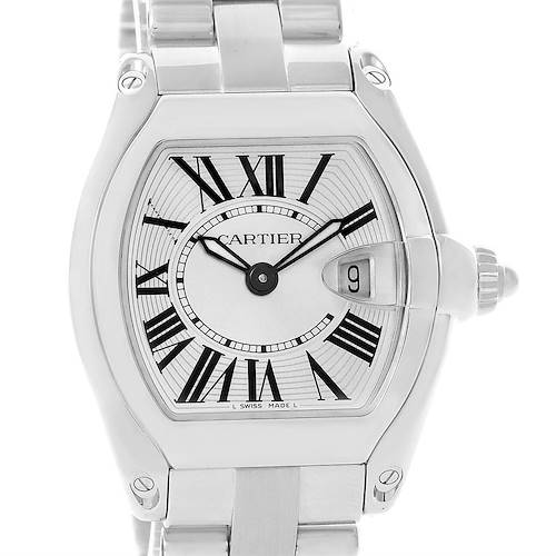 Photo of Cartier Roadster Silver Dial Ladies Stainless Steel Watch W62016V3