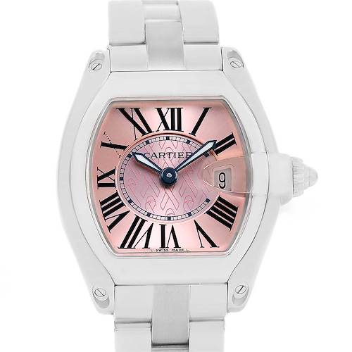 Photo of Cartier Roadster Pink Ribbon Breast Cancer Awareness LE Watch W62043V3